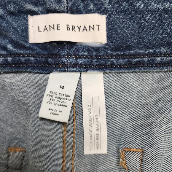 Lane Bryant Womens High Rise Jegging Plus Size 18 Stretch Denim Flex Magic Waist - Picture 7 of 12